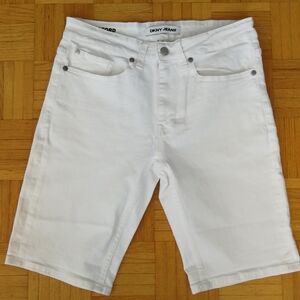 DKNY JEANS White Denim Shorts, size29